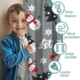 thumbnail image 3 of Blackout Kids Curtains,Gray Christmas Snowman Pattern Childrens Insulated Curtains Set Of 2,Bedroom Essentials,Toddler Room Decor 42"x54", 3 of 5