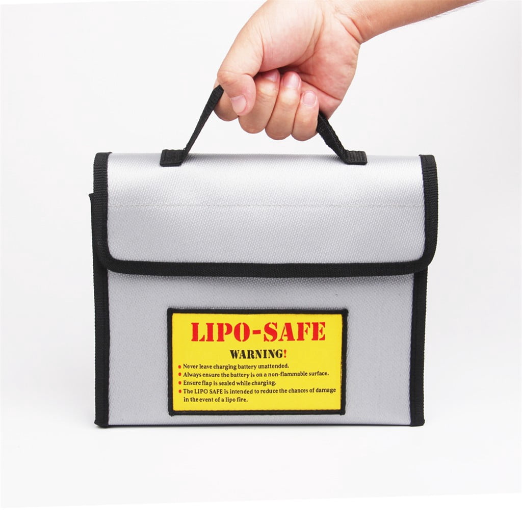 Protective LiPo Battery Explosion Proof Fireproof Guard Safe Bag 215x165x45mm Gifts foe Kids Clearance Sale