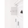 thumbnail image 7 of Bowery Hill Mahogany Wood Buffet with 4 Doors 3 Drawers in White, 7 of 7