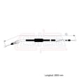 thumbnail image 2 of Cable Chicote Acelerador CAHSA Compatible Con Hyundai H100 2.5L 1997, 2 of 6