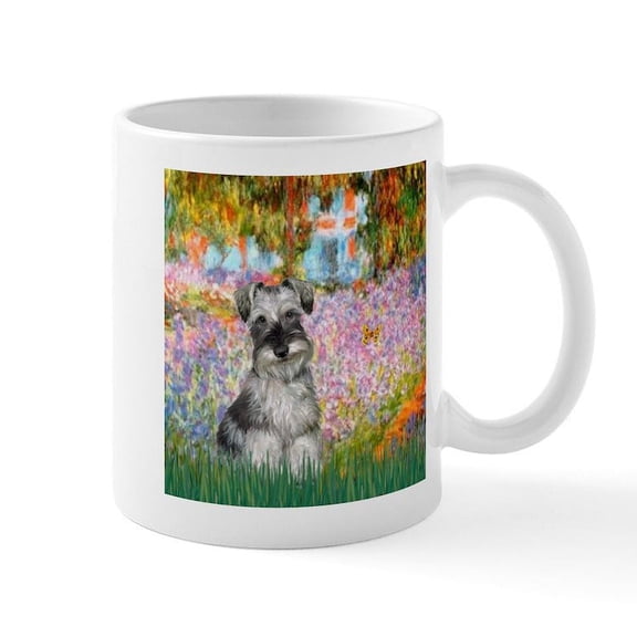 CafePress - Garden / Miniature Schnauzer Mug - 11 oz Ceramic Mug - Novelty Coffee Tea Cup