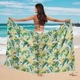 thumbnail image 4 of Yuyamidu Banana 3 Piece Swimsuits for Women Triangle Tie Side Bikini Sets with Side Tie-Up Cover Up Swimwear Halter Top Beach Outfits, 4 of 6