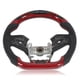 thumbnail image 4 of Volante LED de fondo plano, volante LED de fibra de carbono rojo Volante LED para automóvil Máxima comodidad, 4 of 12
