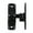 Black, variant on TOP-MAX Sliding Barn Door Lock 90°/180° Gate Latches Flip Latch Safety Door Bolt Latch Lock (Black)