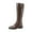 Brown, variant on Gubotare Women's Boots Knee High Women's Knee High Riding Boots Comfortable Low Heel Pointy Toe Boot Knee High Riding Fall Winter Boots (White,8.5)