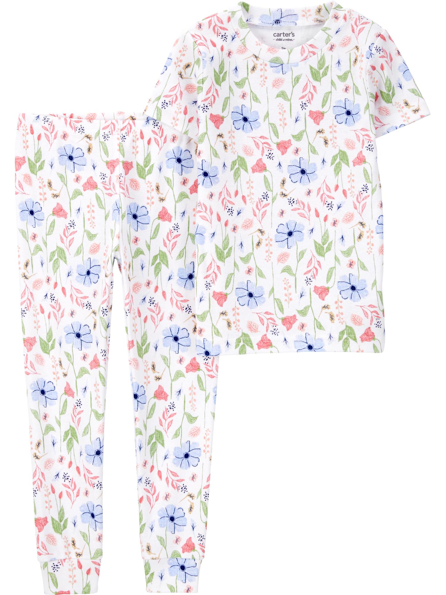 Carter's Child of Mine Baby and Toddler Girl Pajama Set, 2-Pack, 4-Piece, Sizes 12M-5T