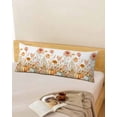 thumbnail image 5 of Fall Botanical Throw Pillow Covers, Pumpkins Floral Autumn Farmhouse Soft Breathable Pillow Cases with Invisible Zipper for Sleeping, Long Body Pillowcases for Couch Bed Sofa Chair 20x60 Inches, 5 of 6