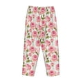 thumbnail image 5 of Naloa Rose Flowers Print Women’s Ultra-Soft Comfy Pajama Lounge Pants with Pockets & Drawstring, 5 of 8