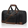 thumbnail image 1 of Bolsa de lona Litvyak, 50 litros, de lona, para viajes y gimnasio, color negro, 1 of 7