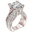 thumbnail image 1 of Geometría en forma de gran anillo de diamantes de imitación del anillo de la rueda Elegante Geometría anillo de diamantes de imitación del anillo completo para las mujeres Tamaño 6 10, 1 of 4