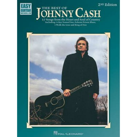 Pre-Owned The Best of Johnny Cash - Easy Guitar Songbook 27 Country Classics with Guitar Tabs and Chords (Paperback) by Johnny Cash