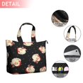 thumbnail image 2 of Black Christmas Santa Pattern Travel Tote Bags for Women Carry On,Large Weekender Bags for Women Travel,Multi Functional Duffle Bag for Work,Shopping,Sports, 2 of 5