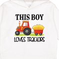 thumbnail image 3 of Inktastic Farming Cute Boy Loves Tractors Toddler Hoodie, 3 of 4