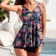 thumbnail image 2 of Trajes de Baño de Bikini de Mujer Impresión sin Mangas Corbata Cuerpo Unido, Protector Solar Sexy Conjuntos de Bikini para la Playa, 2 of 8