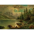 thumbnail image 2 of Anton Pick 18x14 Gold Ornate Wood Frame and Double Matted Museum Art Print Titled - View of the Grundlsee with the Backenstein in the Background, 2 of 4