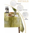 thumbnail image 2 of Yellow Table Cloth, Retro Oil Painting Modern Abstract Art Aesthetics Waterproof Tablecloth for Rectangle Tables, Reusable Washable Fabric Table Cover for Restaurant Kitchen Dining Tables 54"x108", 2 of 6