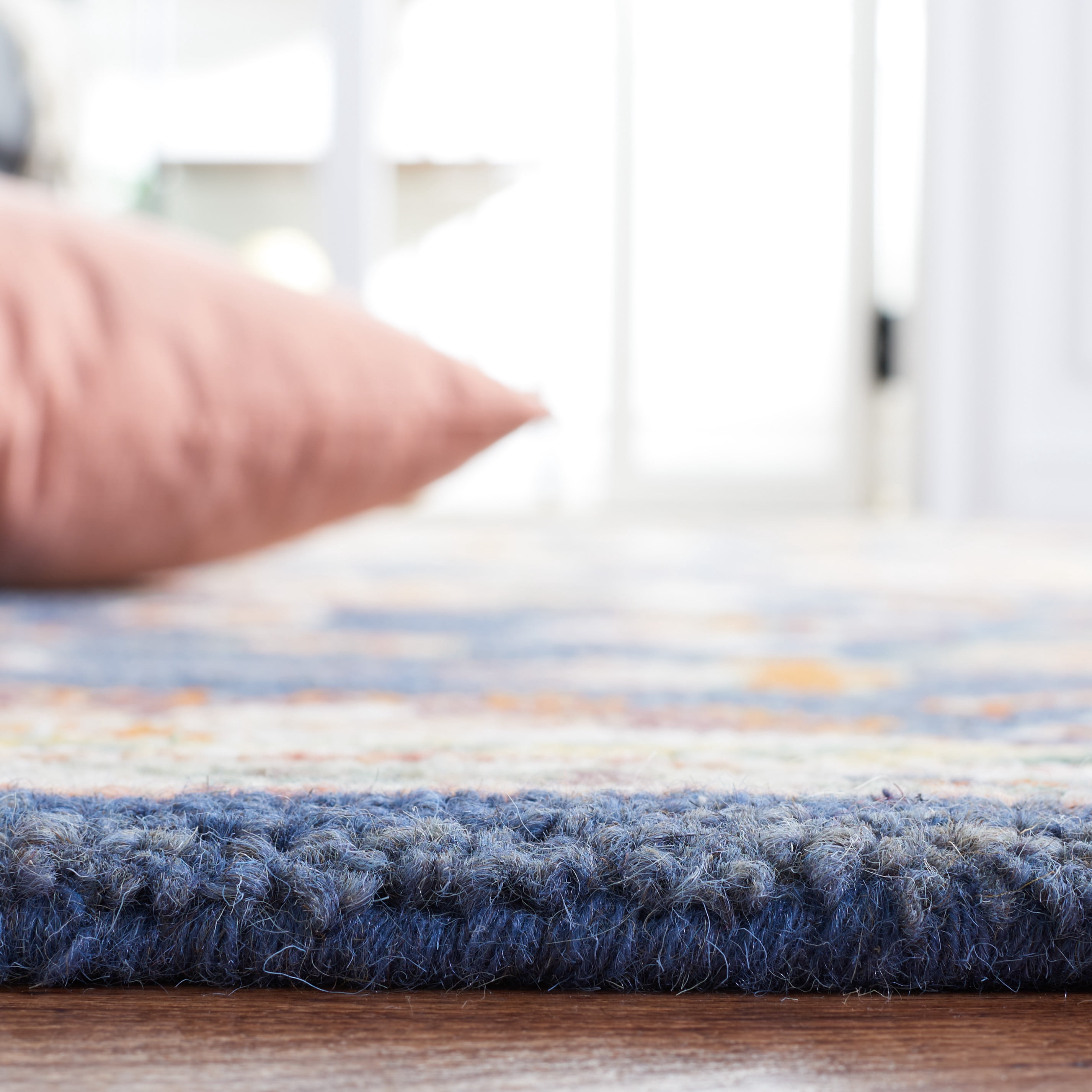 SAFAVIEH Aspen Marisa Tribal Area Rug, Blue/Rust, 6' x 9'