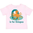 thumbnail image 3 of Inktastic O is for Octopus Monogram Boys or Girls Toddler T-Shirt, 3 of 5