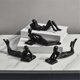 thumbnail image 2 of Sculpture Modern Art Ornament Home Office Decor Craft Black C, 2 of 5