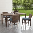 thumbnail image 2 of Crosley Furniture Bradenton 5-Piece Outdoor Wicker / Rattan Dining Set in Navy, 2 of 18