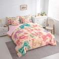 thumbnail image 4 of Homewish Kawaii Princess Bowknot Twin Bedding Sets 7-Piece for Girl, Vintage Cherry Blossoms Bedding Comforter Set, Fairy Tale Reversible Sheet Sets, Breathable Home Decor, 4 of 8
