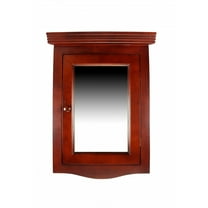 Renovator's Supply 27" Cherry Hardwood Corner Wall Mount Medicine Cabinet with Mirror