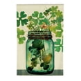 thumbnail image 2 of PHYHOO St Patricks Day Watercolor Green Shamrock Jar Garden Flag Small Burlap Yard Hello Lucky Holiday Flag White, 2 of 6