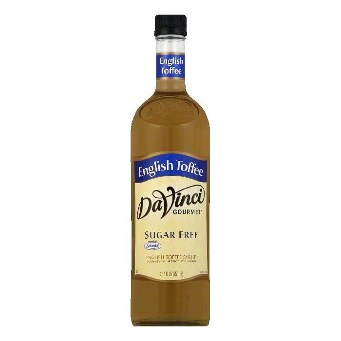 Da Vinci Sugar Free Syrup, English Toffee, 750 mL (Glass) by Kerry