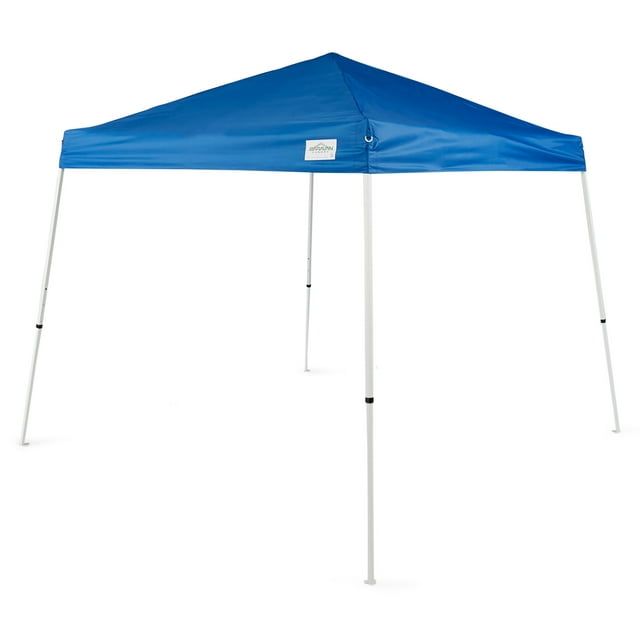Caravan Canopy Tente Escamotable V Series 2 12 x 12 Pi Pied Incliné Ombrage Instantané, Bleu