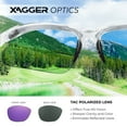 thumbnail image 3 of Xagger Youth Polarized Sports Sunglasses for Boys Girls Age 8-14 Kids Baseball Softball TR90 Frame Glasses, 3 of 6