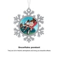 thumbnail image 3 of Gravity Falls Snowflakes Ornaments Christmas Tree Decorations Alloy Hanging Decorations Snowflake Pendant 5 PCS, 3 of 8