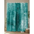 thumbnail image 4 of Fsddascl Teal Shower Curtain Set - 72" x 78" Washable Bathtub Curtain with 12 Hooks, Retro Oil Painting Modern Abstract Art Aesthetics Waterproof Fabric Stall Shower Curtains for Bathroom/Bathtub, 4 of 6