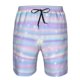 thumbnail image 3 of Balery Striped Gradient Traje de Baño Estilo Hawaiano para Hombre, Shorts de Secado Rápido con Bolsillos-Large, 3 of 6