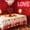 Valentine 7, variant on Red Roses Round Tablecloth Valentines Day Large Love Heart Tablecloth Resistant Polyester Table Cover Romantic Centerpiece for Valentine''s Day Anniversary Candlelight Dinner Decor