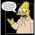 thumbnail image 2 of Men's The Simpsons Grandpa Simpson Quote  Long Sleeve Shirt Black Medium, 2 of 4