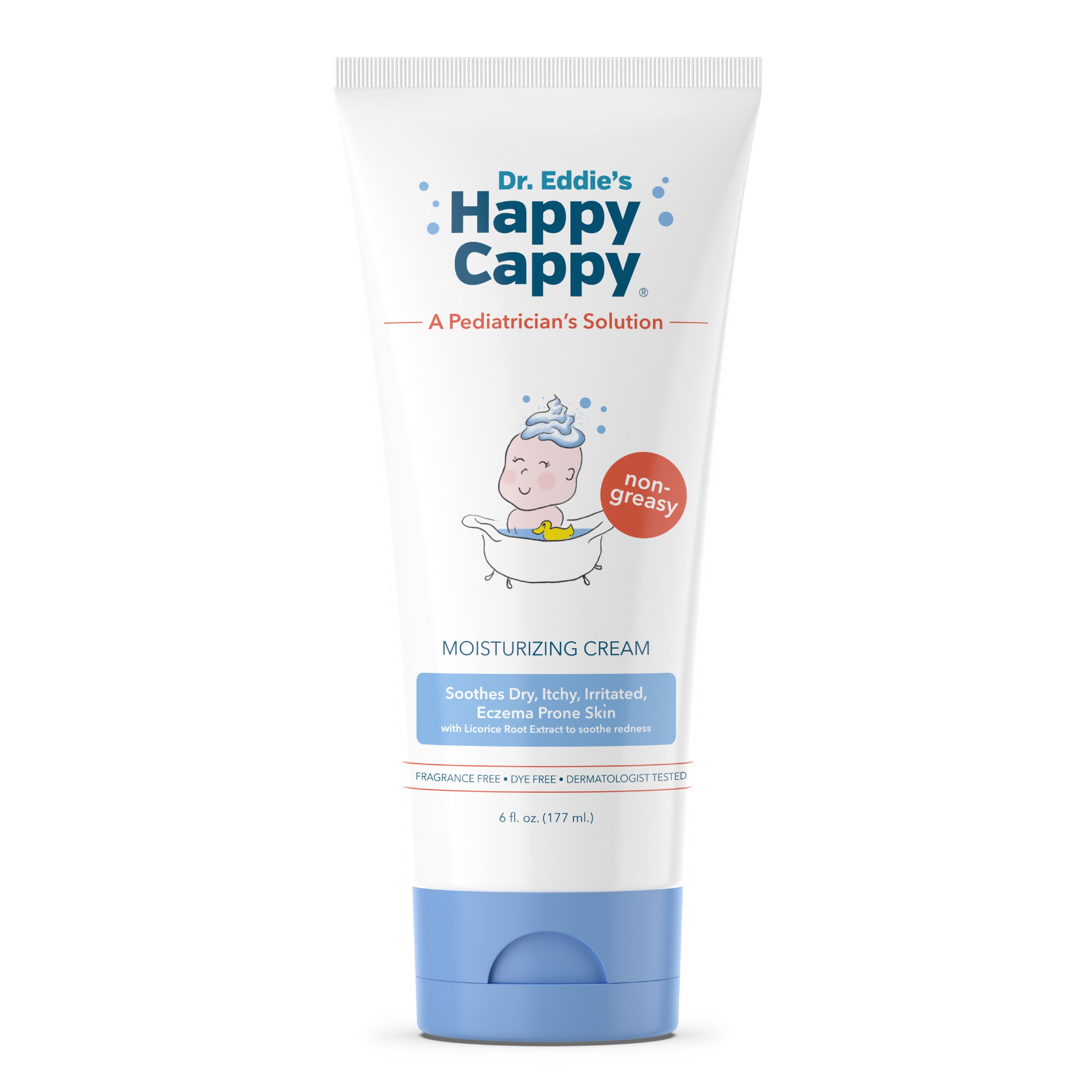 Dr. Eddie's Happy Cappy Moisturizing Eczema Cream for Babies, 6 oz