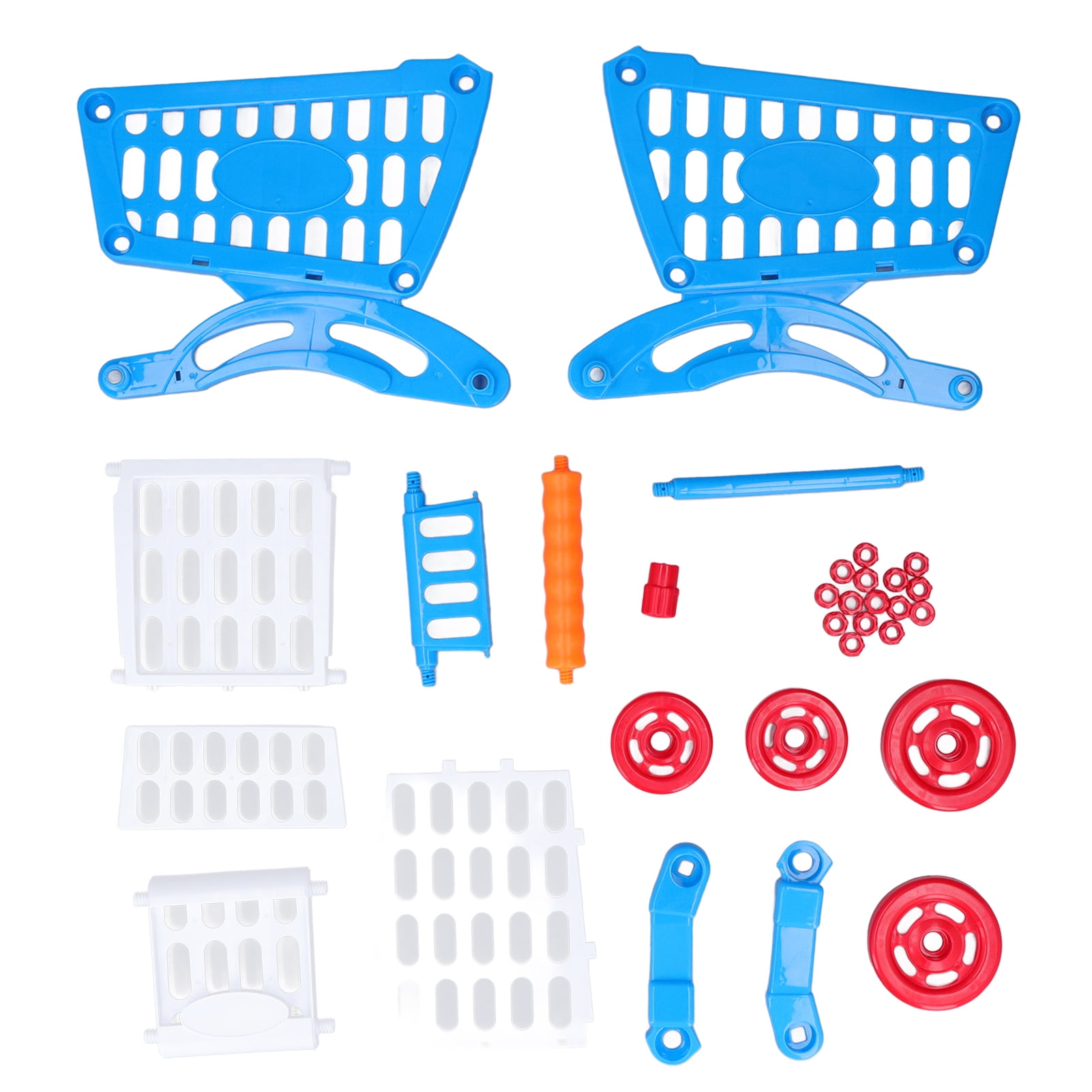 Ymiko Kids Shopping Cart Play Food Toys, Educational Kids Shopping Cart Set For Learning