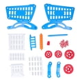 thumbnail image 3 of Kids Shopping Cart Set, Children's Toy Kids Shopping Cart Play Food Toys Interactive Improves Hand Eye Coordination Simulation  For Learning Development Pink,Blue, 3 of 8