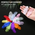 thumbnail image 6 of Uxcell 100 Pack Feathers for Crafting Light Blue 1.57-3.15 inch Natural Fluffy Feathers Plume for Wedding Decorations, 6 of 6