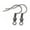 Black100, variant on 100-200 DIY JEWELRY Making Findings Earring Hook Coil Ear Wire French Hook