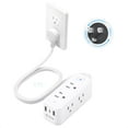 thumbnail image 1 of Enchufe plano giratorio de 360° Power Strip TROND, 6 enchufes, 2 USB, 1 of 7
