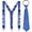 A, variant on Sequin tie – Suspenders Suit, Sequin Suspenders Set for Men, Cosplay Mardi Gras Concerts Party Accessory