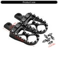 thumbnail image 3 of Motorcycle Foot Pegs Aluminum Alloy Construction Vintage Styling Anti Slip Texture Mounting Multiple Bike Types, 3 of 9