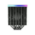 thumbnail image 4 of Montech Metal DT24 Premium, High Performance Dual-Tower CPU Cooler, with 2X Metal 120 PWM Fans, ARGB Aluminum Top Cover, 270W TDP, Intel LGA 1851, 1700, 1200 / AMD AM5, AM4 Compatible -  All Black, 4 of 14