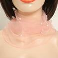 thumbnail image 1 of Bufanda de encaje con cuentas para primavera y verano, malla para sombrear el cuello, cubre cicatrices, bufanda de seda ligera y transpirable a la moda, 1 of 4