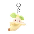 thumbnail image 1 of Lindo llavero de peluche de plátano perfke canasta de relleno Amarillo, 1 of 5