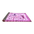 thumbnail image 2 of Ahgly Company Indoor Round Animal Purple Traditional Area Rugs, 5' Round, 2 of 4