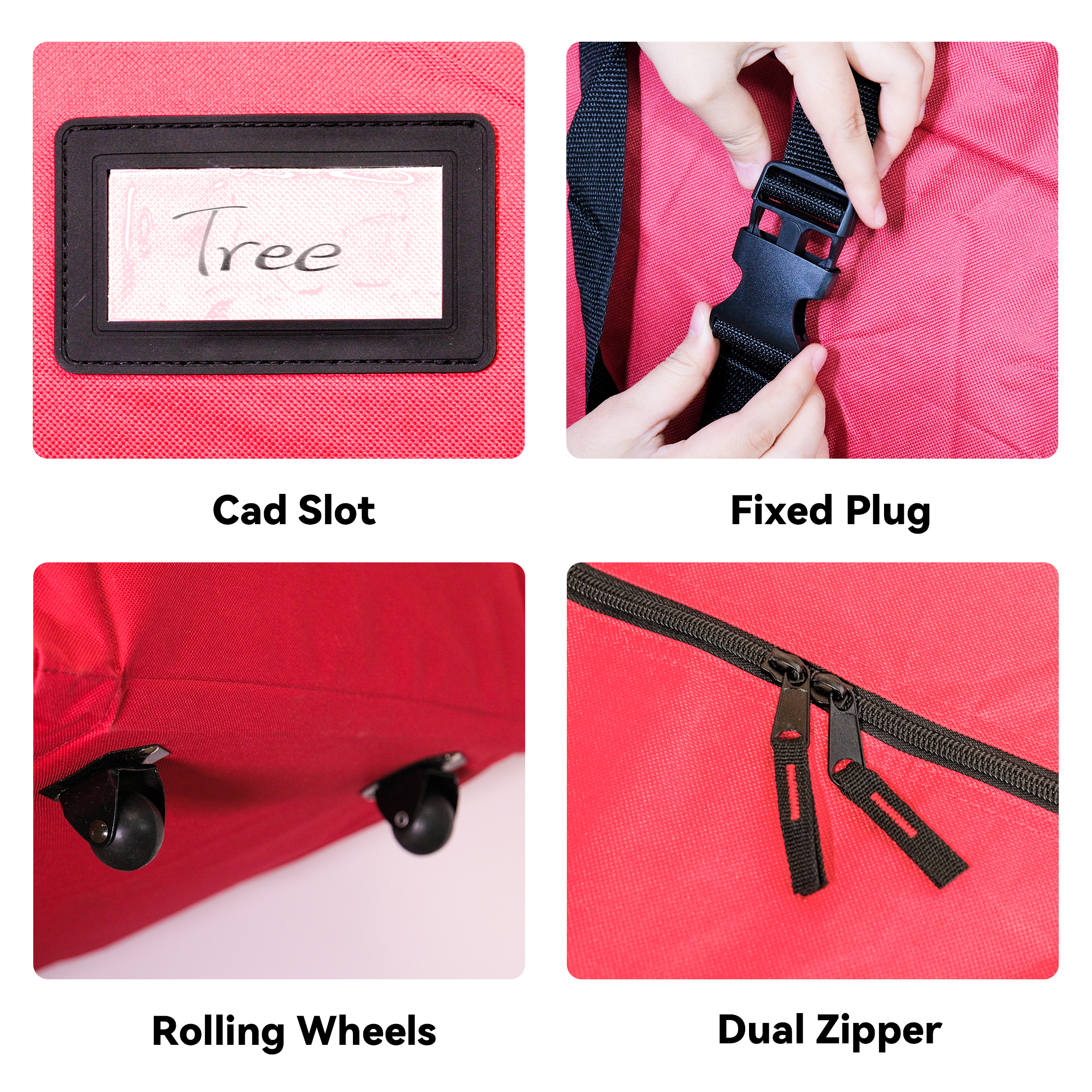 Tufmunb Rolling Christmas Tree Storage Bag, 9ft photo 6