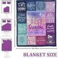 thumbnail image 4 of Gifts for Grandma, Grandma Blanket, Grandma Gifts, Grandma Birthday Gifts from Grandchildren, Nana Gifts Blanket, Grandma Gifts from Grandkids, Gifts for Grandmother Super Soft Throw Blanket 50"x60", 4 of 6