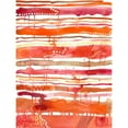 thumbnail image 3 of Moore, Regina 15x18 Black Modern Framed Museum Art Print Titled - Tangerine Stripes II, 3 of 5